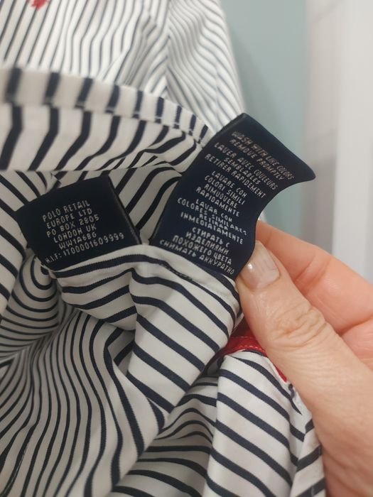 Сорочка в синю смужку від Polo ralph lauren