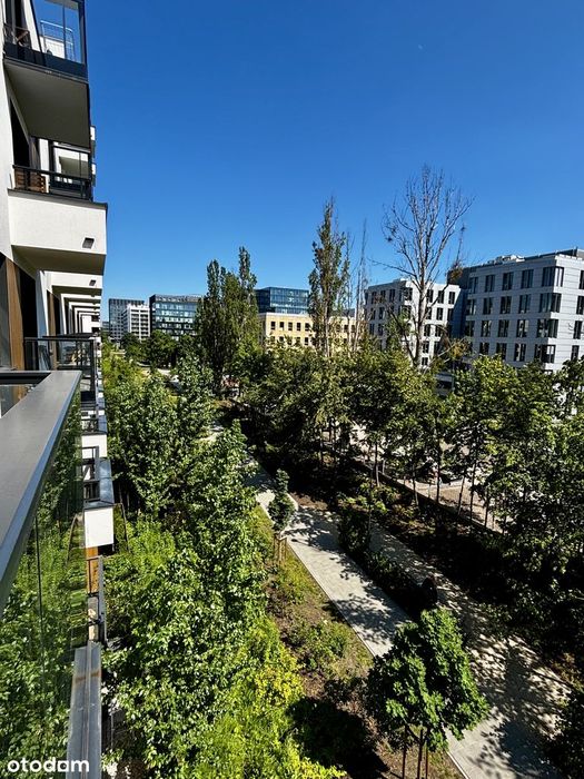 2 pokoje | Unikalny widok na park linearny | Zieleń za oknem
