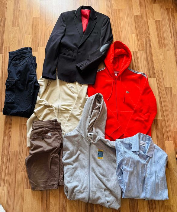 Gant CK Pepe Jeans Adidas paczka ubran męskich S M rozmiar