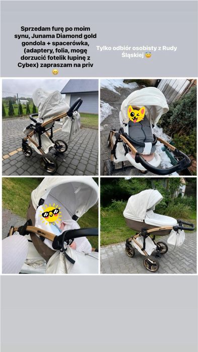 Junama diamond gondola+spacerowka+fotelik