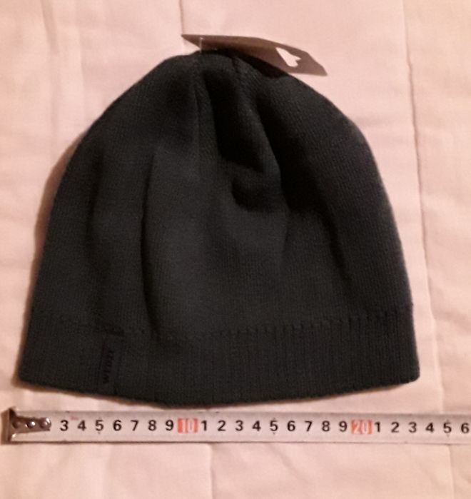 Gorro de ski adulto simples da Decathlon, azul petróleo, novo!