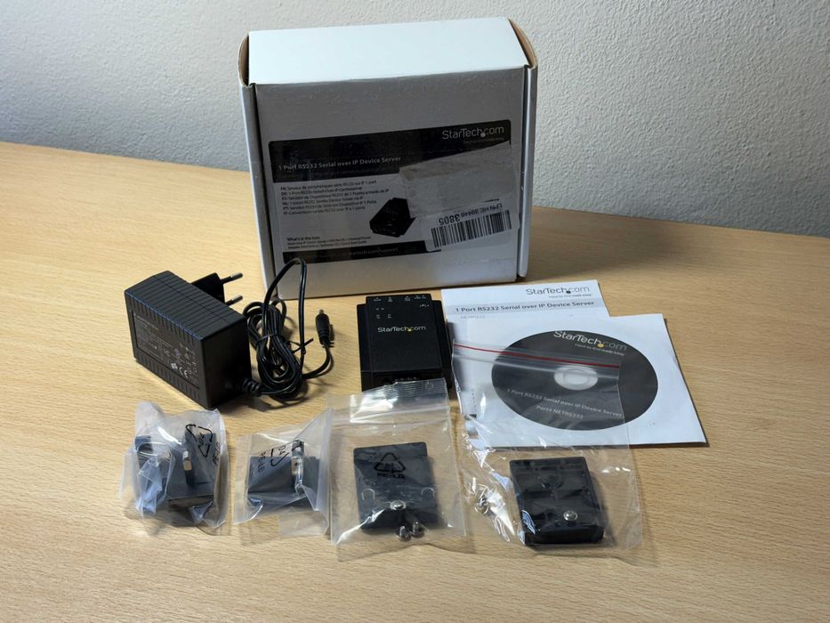 StarTech Serial-to-IP Ethernet Device Server - RS232 - DIN