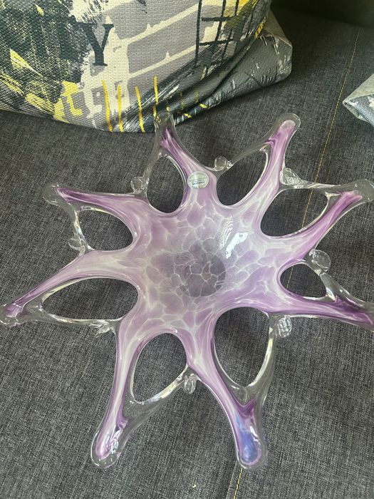 Misa artystyczna Murano Astuni – 36 cm – szkło ręcznie formowane – 1050 g
