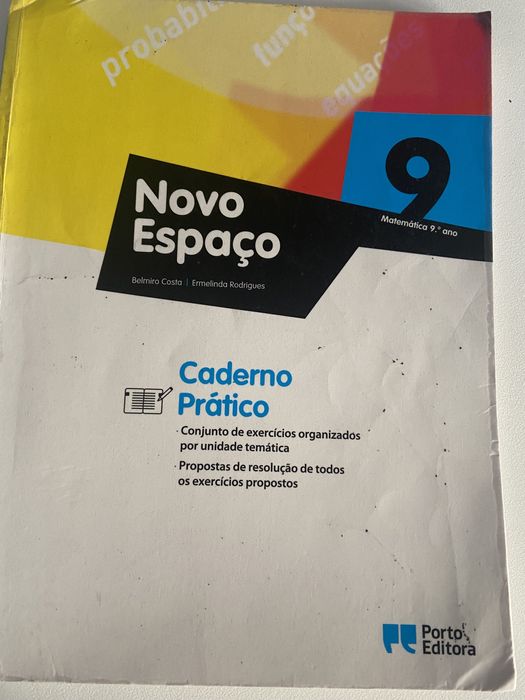 Caderno de atividades de matematica Novo Espaço de 9 ano