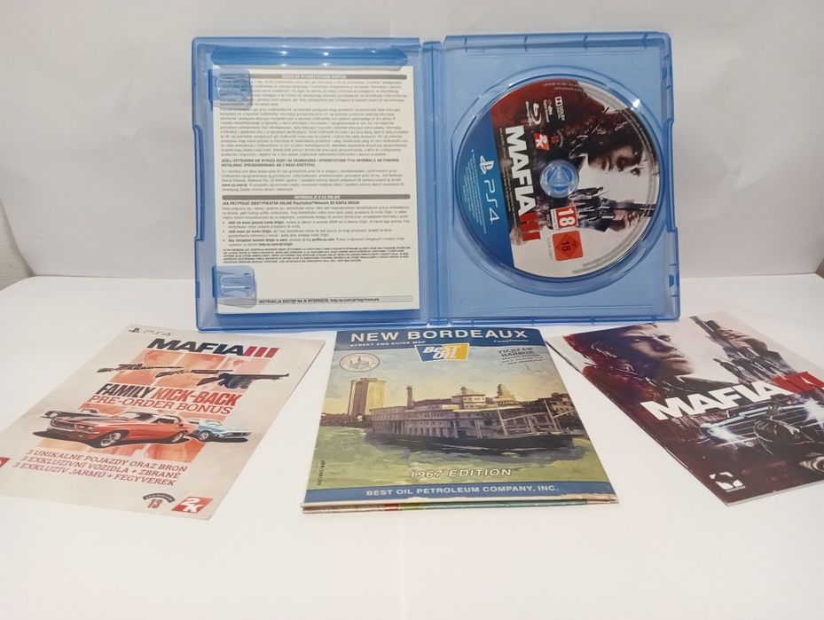 Gra Mafia III (PS4) plus kod z broniami i mapa