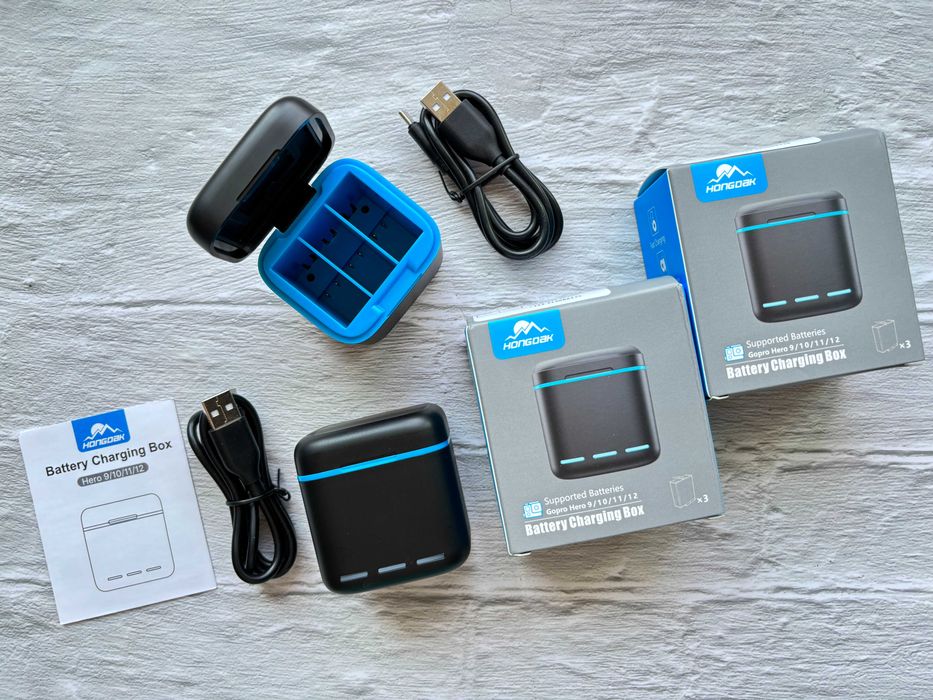 Зарядний бокс для GoPro 13/12/11/10/9/8/7/6 зарядное устройство GoPro