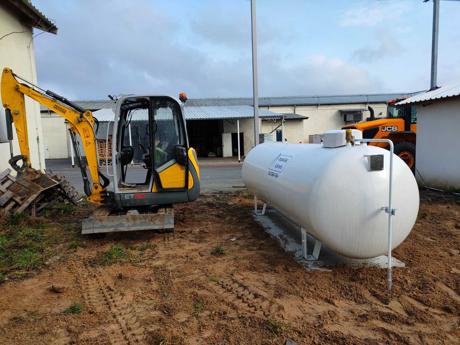 Zbiornik butla na gaz propan 2700 3700 4850 6400 montaż LPG