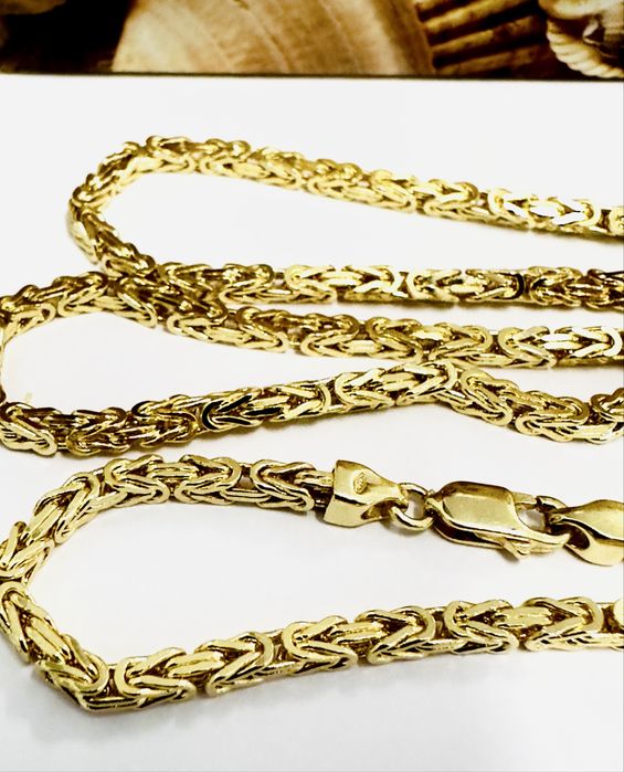 Złoty łancuszek 14k Królewski 60 cm