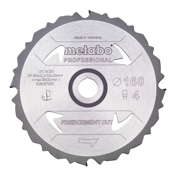 Диск пильний по фіброцементу Metabo Fibercement Cut - Professional 160
