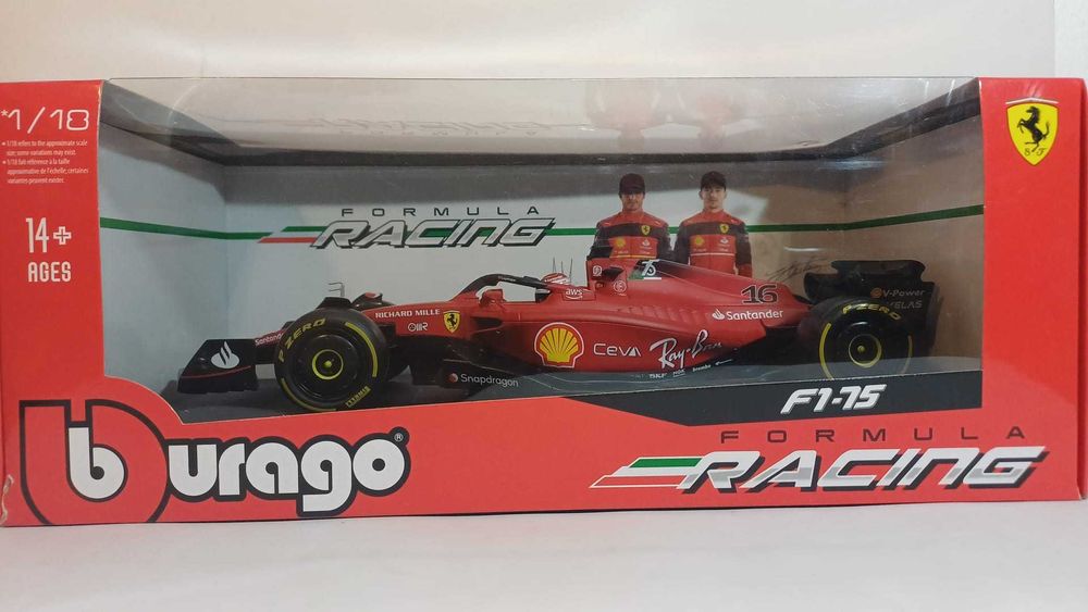 1/18 Ferrari F1-75 Charles Leclerc - Bburago Racing