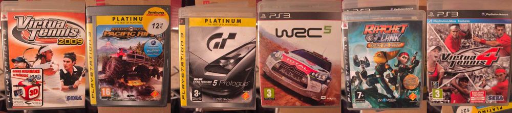 Jogos PS3, PS2 PS1 e PSP