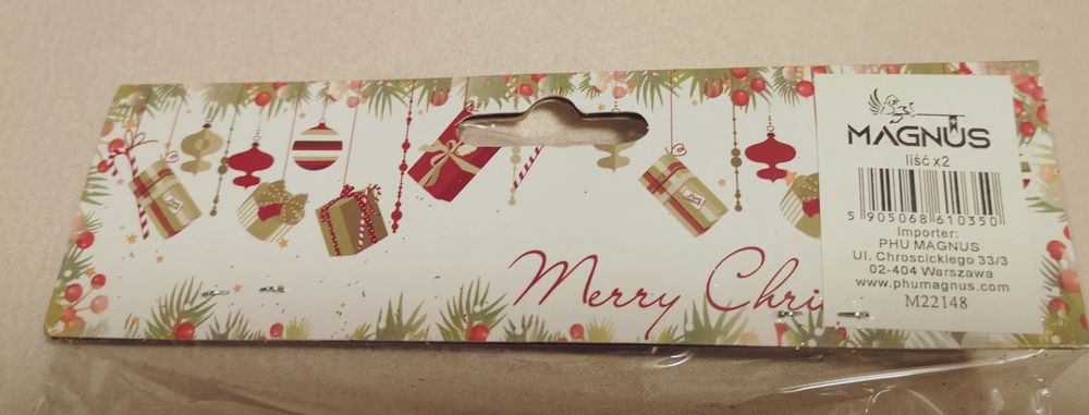 Liście świąteczne ozdobne