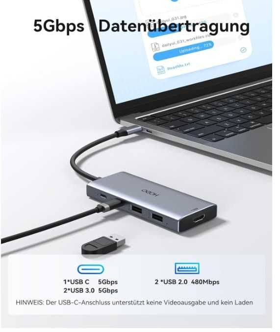 Hub USB C 9 w 1 HODO