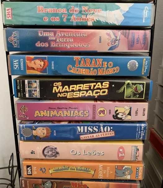 Coleção de 45 filmes VHS (português)