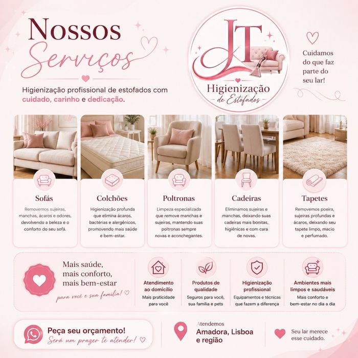 JT Higienização de Estofados