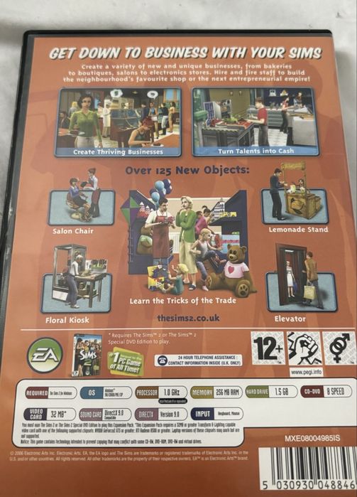 Gra Sims 2 PC open