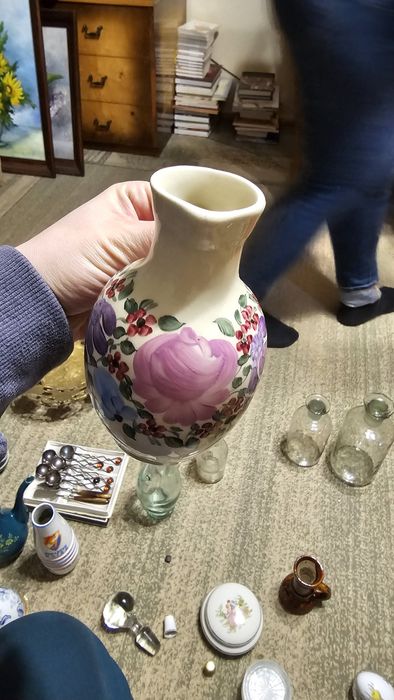 Recznie malowany wazonik