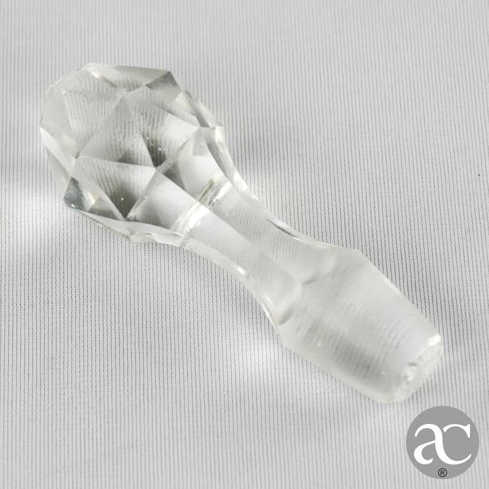 Galheta em cristal facetado, séc. XIX