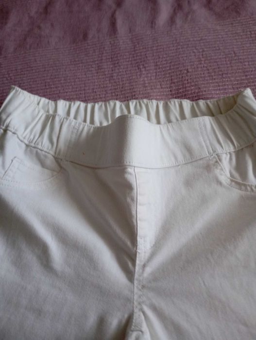 Calças brancas Senhora