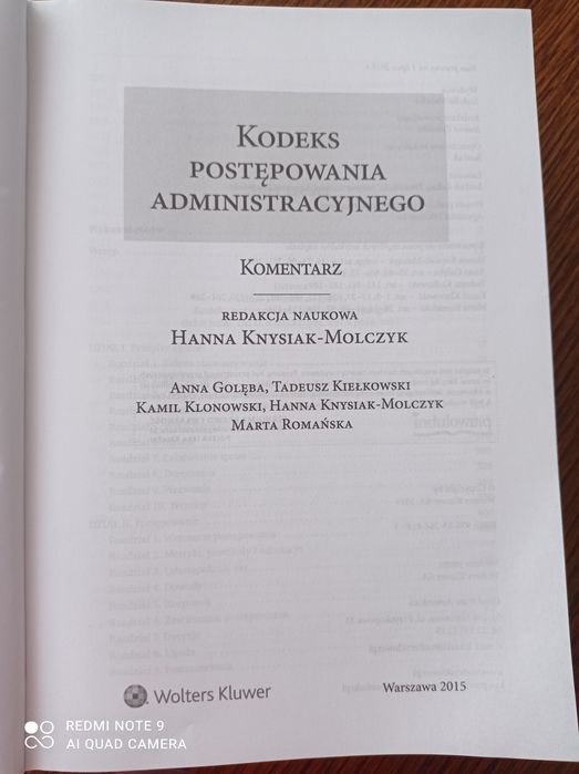 Kodeks postępowania administracyjnego. Komentarz