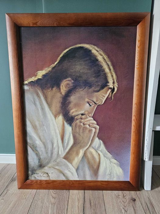 Obraz (duży) Jezus Chrystus Frasobliwy.