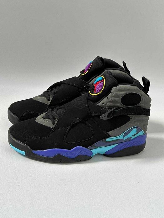 Бомбические мужские кроссовки Jordan 8 Retro Aqua кросівки джордан