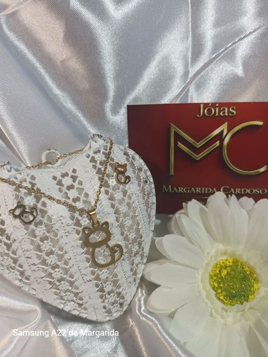 Conjunto de colar +brincos