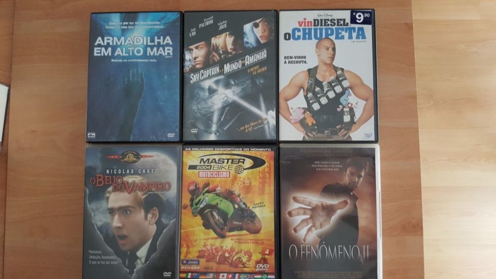 55 DVD's + 1 Video CD de filmes variados