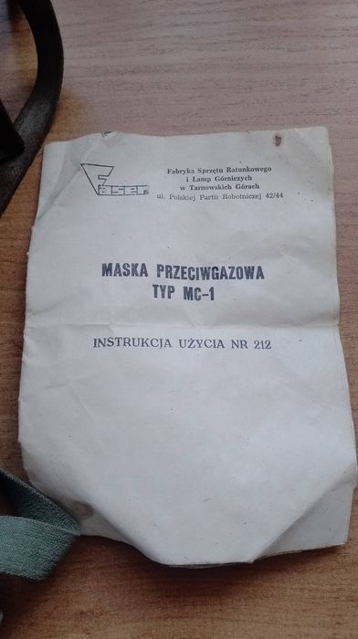 Maska przeciwgazowa MC-1