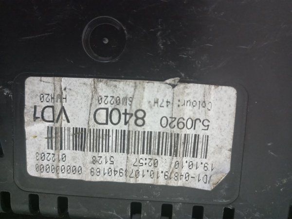 Quadrante SKODA FABIA II 5J0920840D