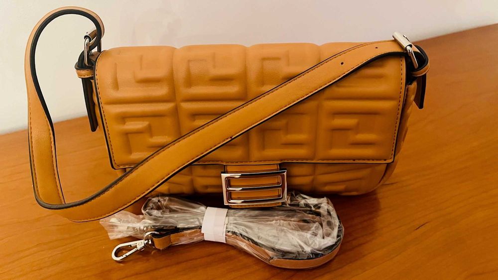 Mala de ecopele de ombro ou tiracolo camel