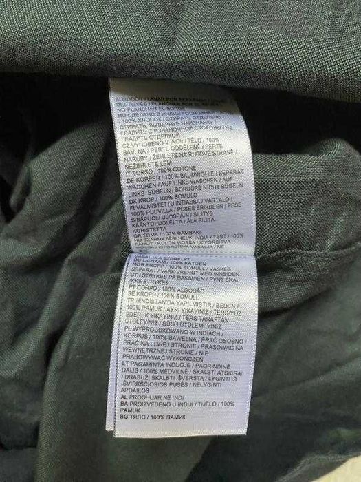 темно-зелена чоловіча сорочка, superdry, бавовна, довгий рукав