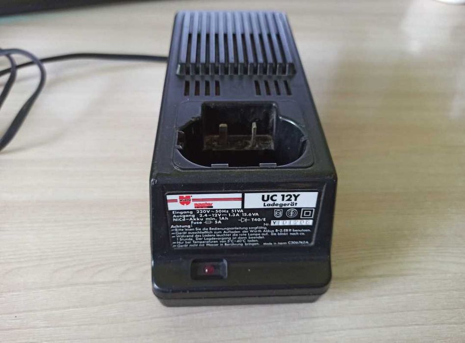 Зарядний пристрій Würth Master UC 12Y для акумуляторів 2.4V–12V (Made in Japan)