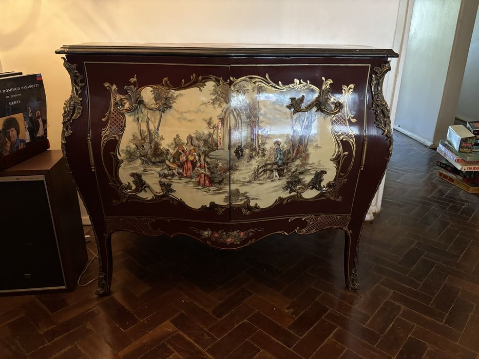 Comoda Luis XV pintada à mão - Peça única!!