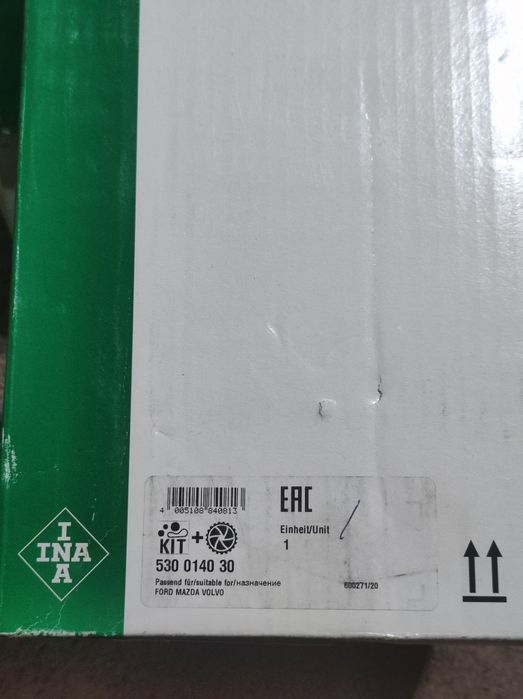 Комплект - набор ГРМ INA для Volvo S40 V50 Ford 1.6 бензин 530014030