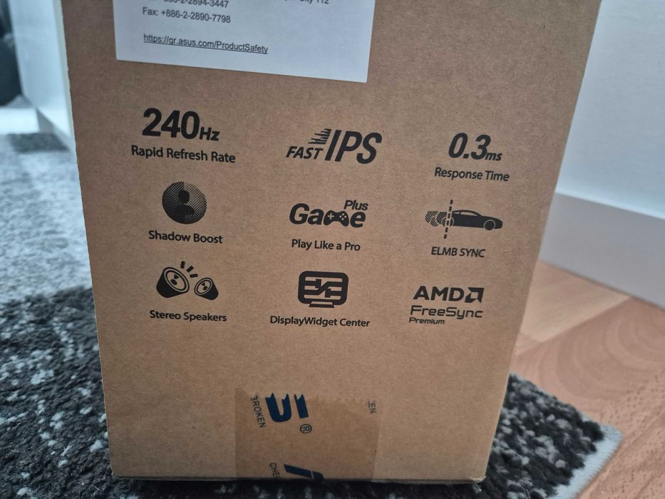 Monitor ASUS TUF Gaming VG249QM5A 23.8" 1920x1080px IPS 240Hz 0.3 ms