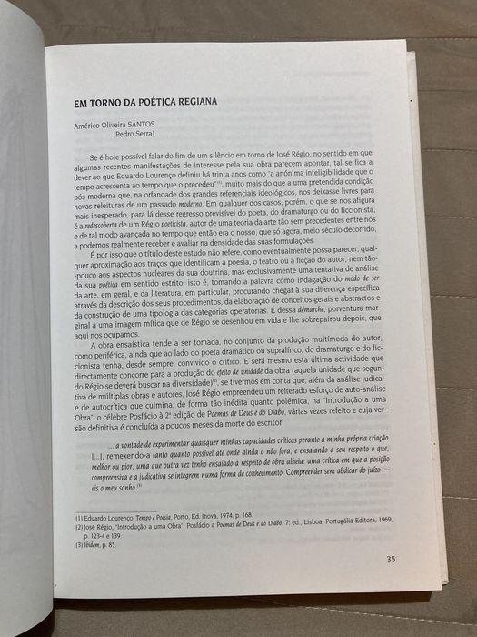 Ensaios Críticos sobre José Régio