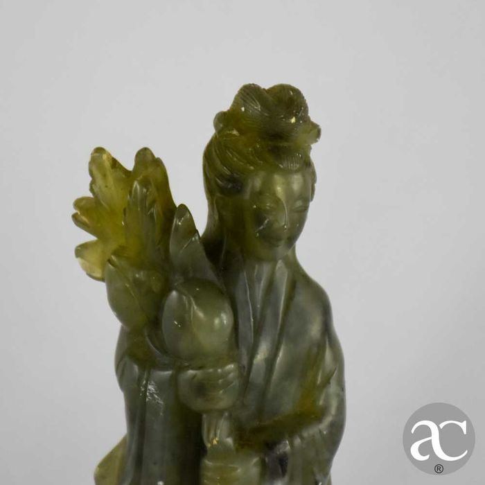 Figura de Imortal, Deusa, China, Alabastro, circa 1900