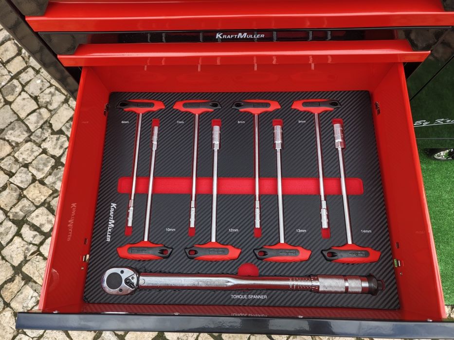 Carrinho de ferramentas Kraft Muller XXL 7 gavetas 7 cheias