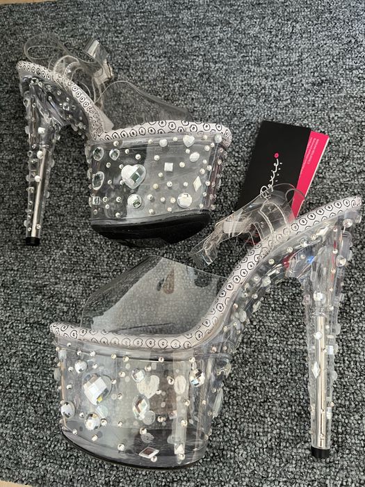 Szklanki Pole Dance 39 nowe transparentne Roxie Luve jak pleaser