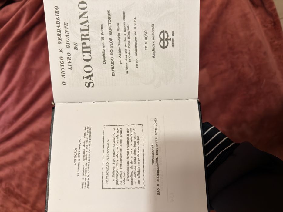 Livro Sao Cipriano Capa Preta