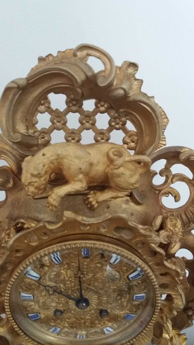 Relógio de pêndulo, Luís XIV, estilo rococó