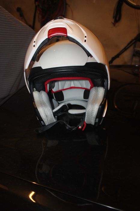 Casaco mota Senhora e capacete