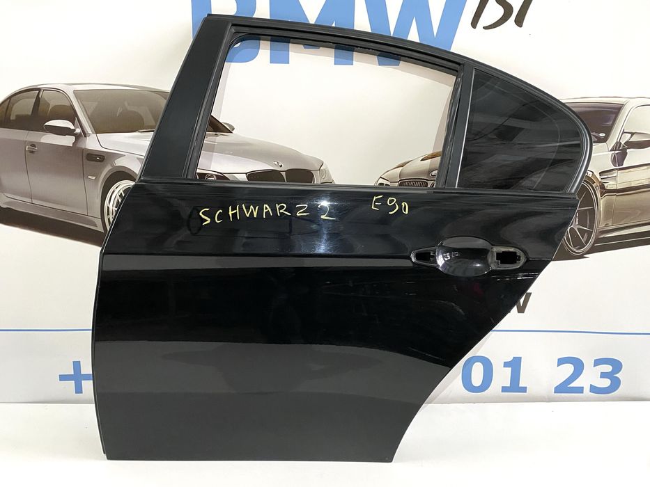 BMW E90 E91 Задня Ліва Дверь Седан 668 Schwarz 2 Чорні Двері Е90