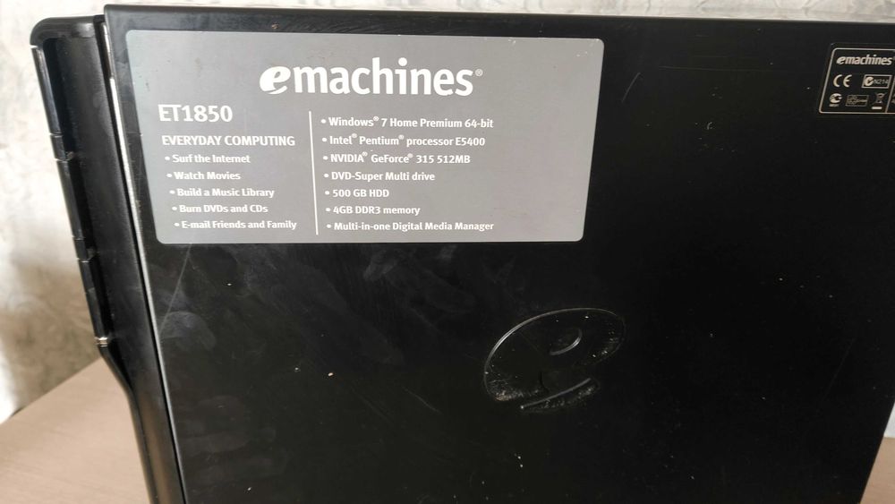 Продам Б/у системний блок в робочому стані Emachines ET1850