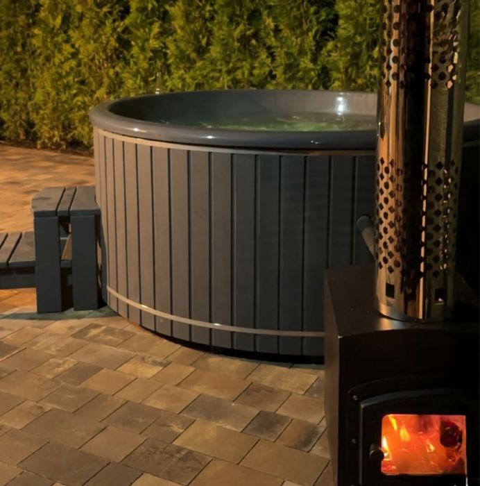 Чан на дровах. Виробник. Джакузі на вулицю.Лазня вдома. Уличне джакузі