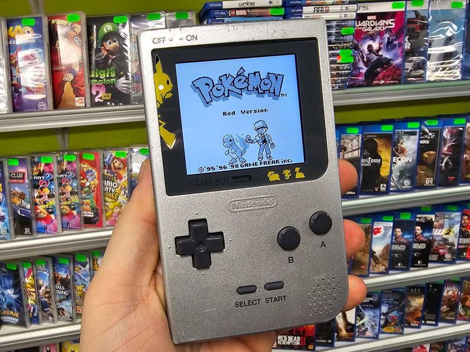 Gameboy Game Boy Pocket Silver + nowy LCD z podświetleniem ZAMIANA