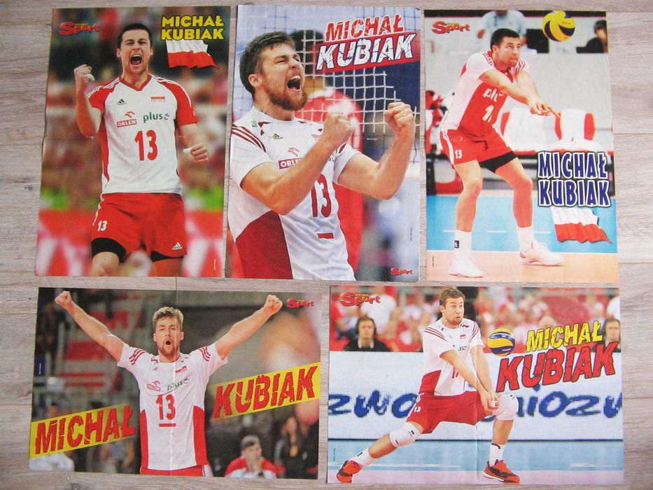 Michał Kubiak siatkarz - plakaty zestaw 5 plakatów