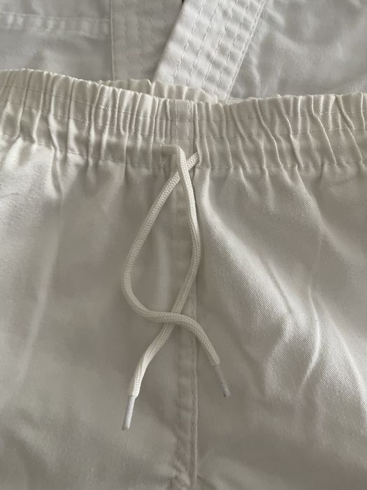 Fato judo 5-7 anos cinturao branco, branco e amarelo