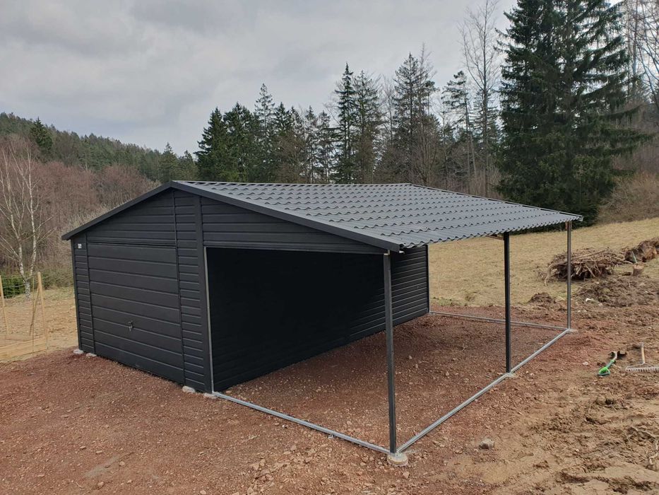 Garaż Blaszany 4x5m KONSTRUKCJA OCYNK